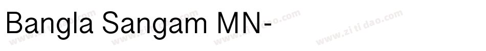 Bangla Sangam MN字体转换